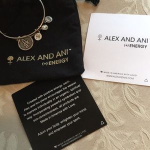 Alex and ani Letter A braclet